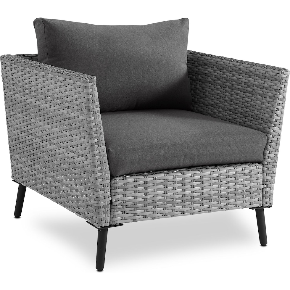 ventura gray outdoor loveseat set   