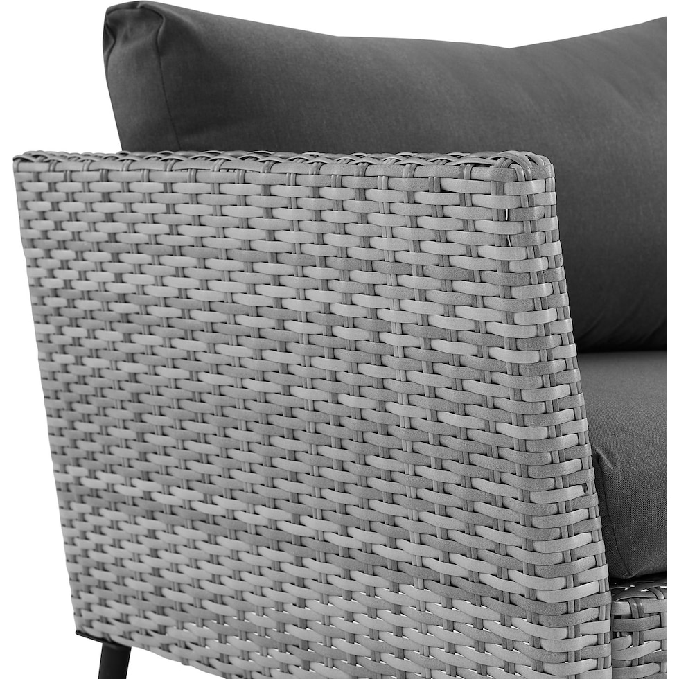 ventura gray outdoor loveseat set   