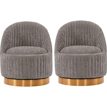 venus gray accent chair   