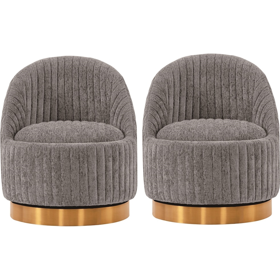 venus gray accent chair   