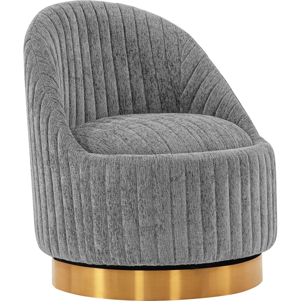 venus gray accent chair   