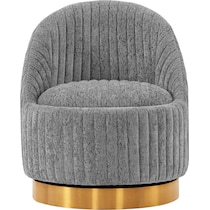 venus gray accent chair   