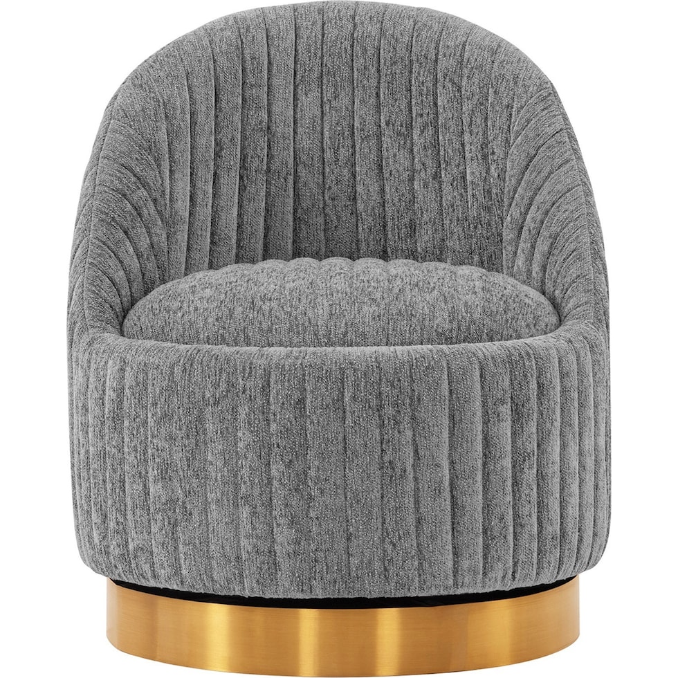 venus gray accent chair   