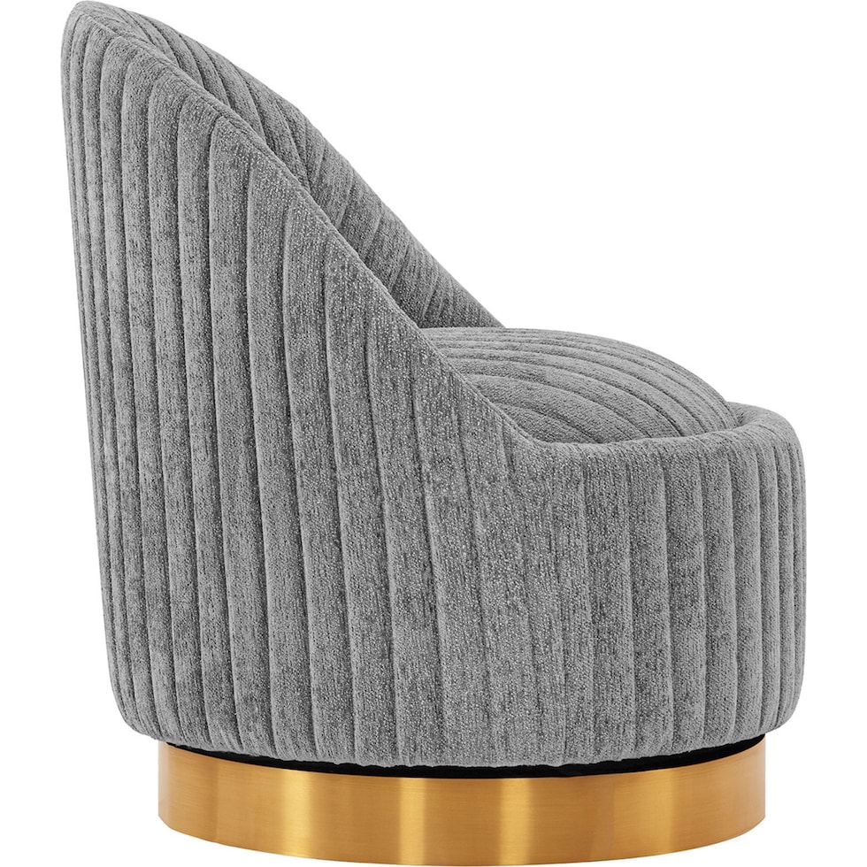 venus gray accent chair   