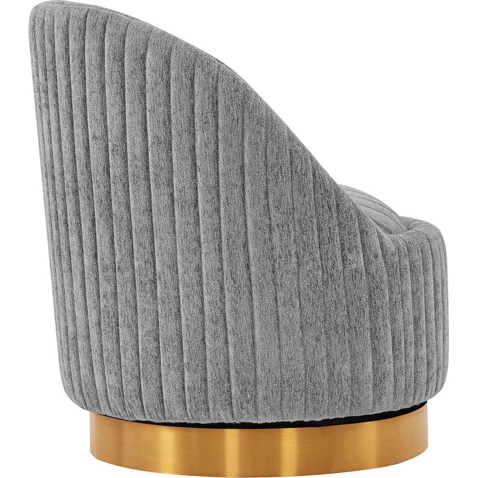 venus gray accent chair   