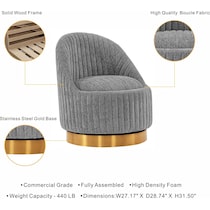 venus gray accent chair   