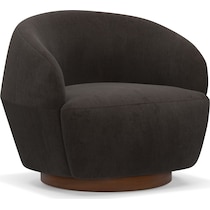 vera dark brown accent chair   