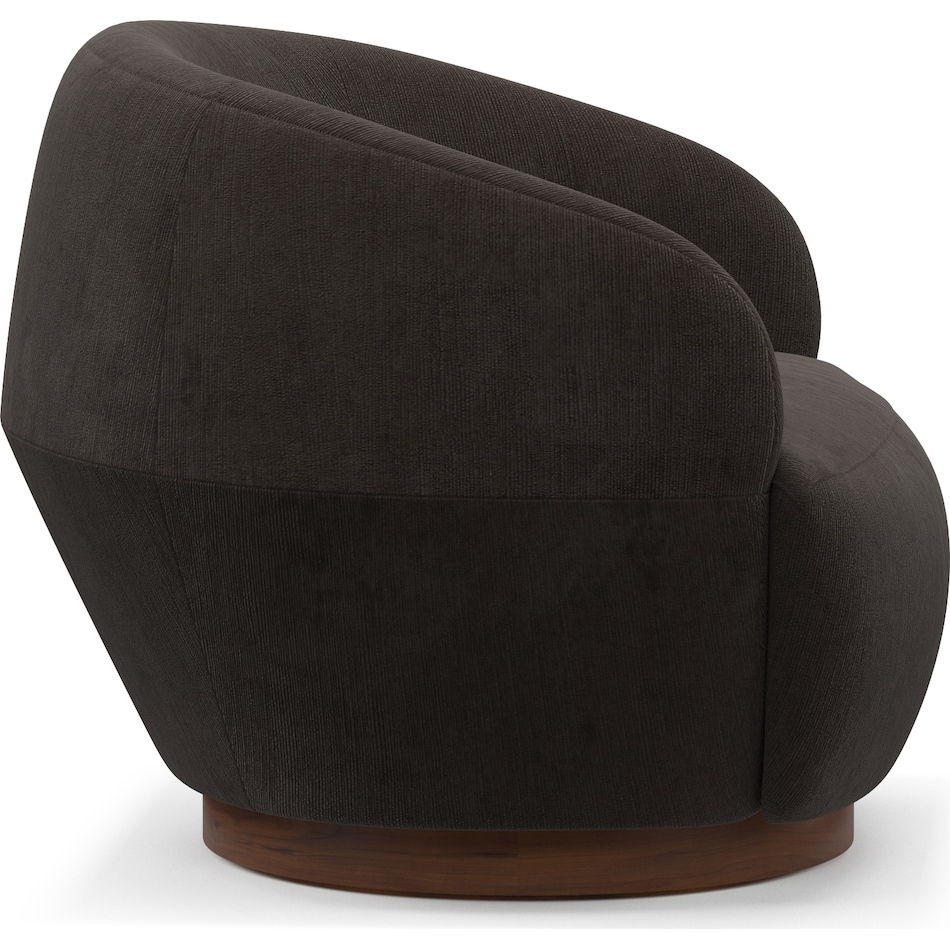 vera dark brown accent chair   