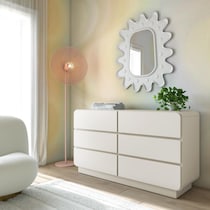 veria white dresser   