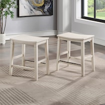 verity white  pc counter height dining room   