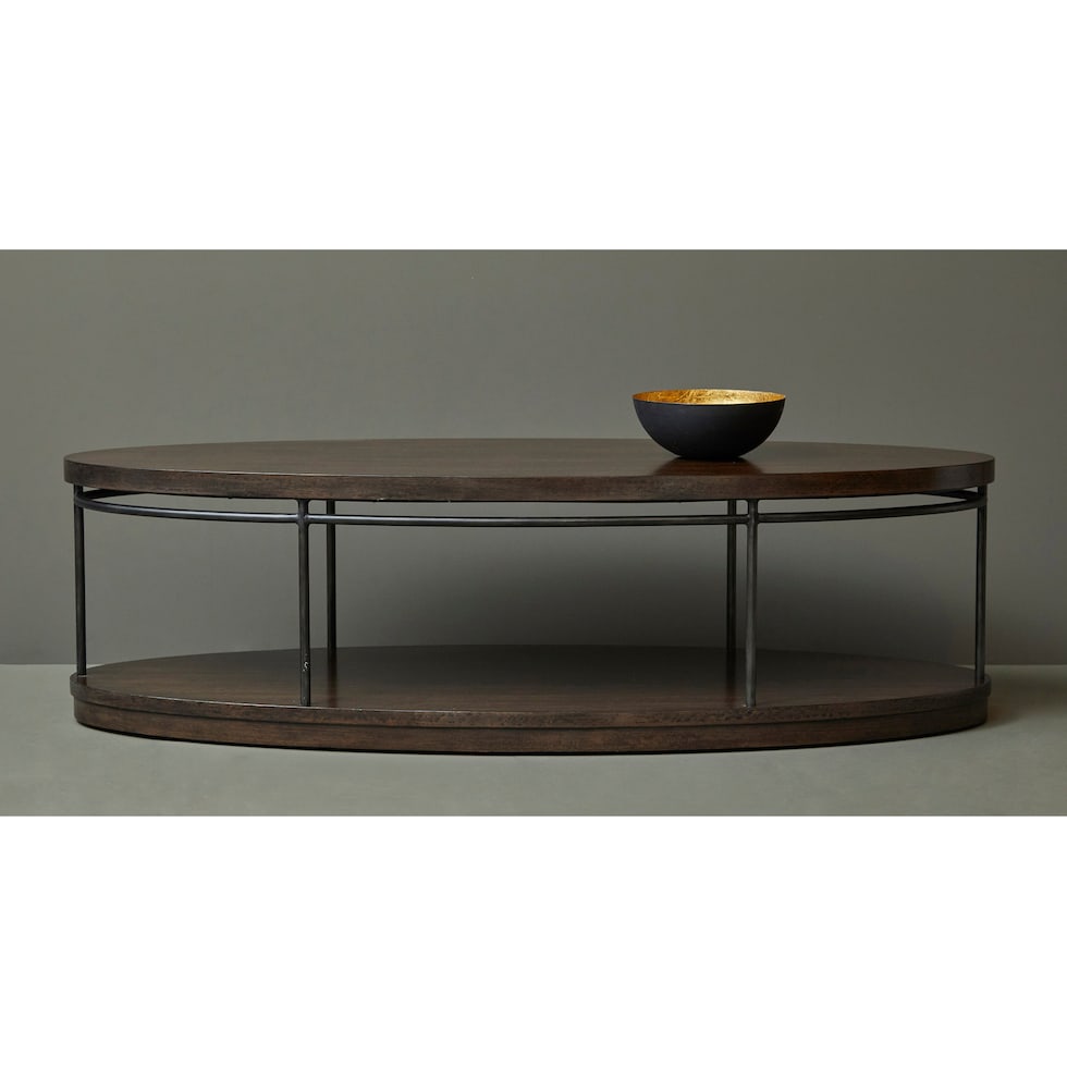 verlice dark brown coffee table   