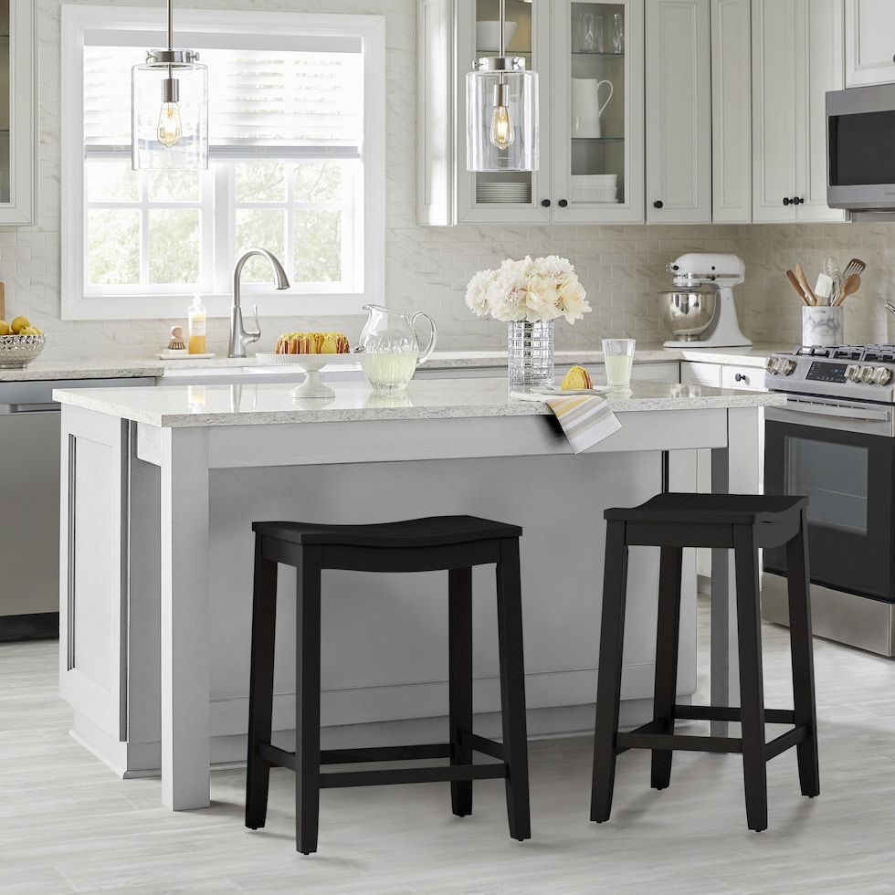 verona black counter height stool   