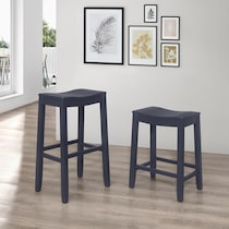 verona blue bar stool   