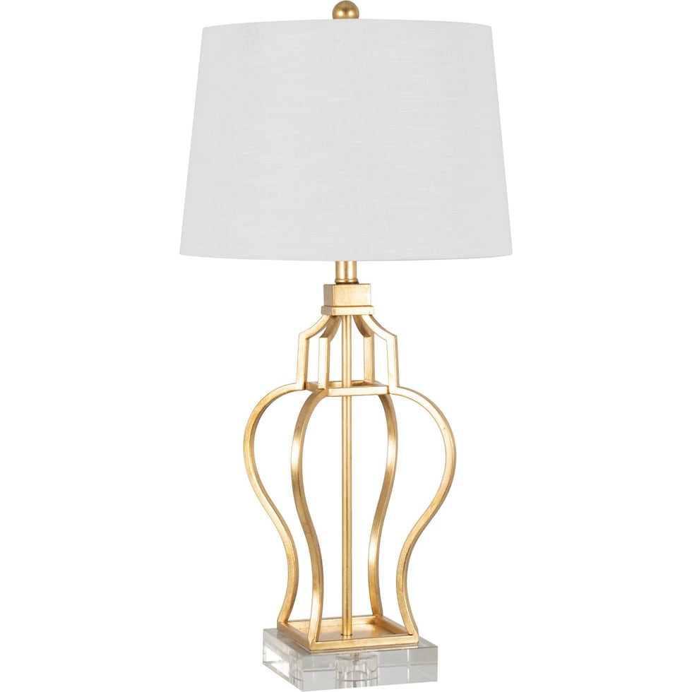 verona gold table lamp   