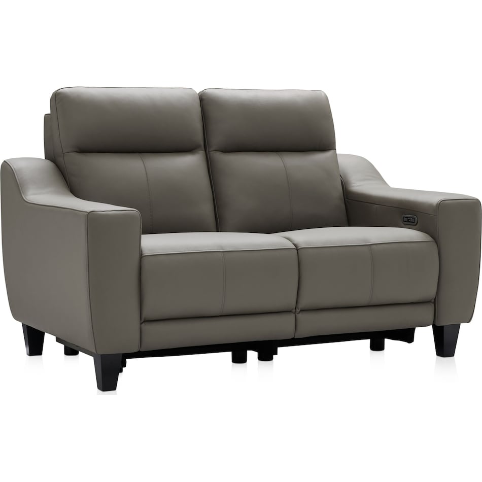 vesper gray  pc power reclining living room   