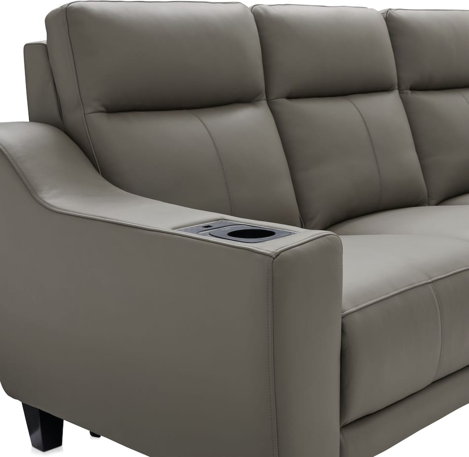 Vesper DualPower Reclining Sofa with iTable® mini 2 Value City Furniture