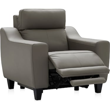 Vesper Dual-Power Recliner - Gray