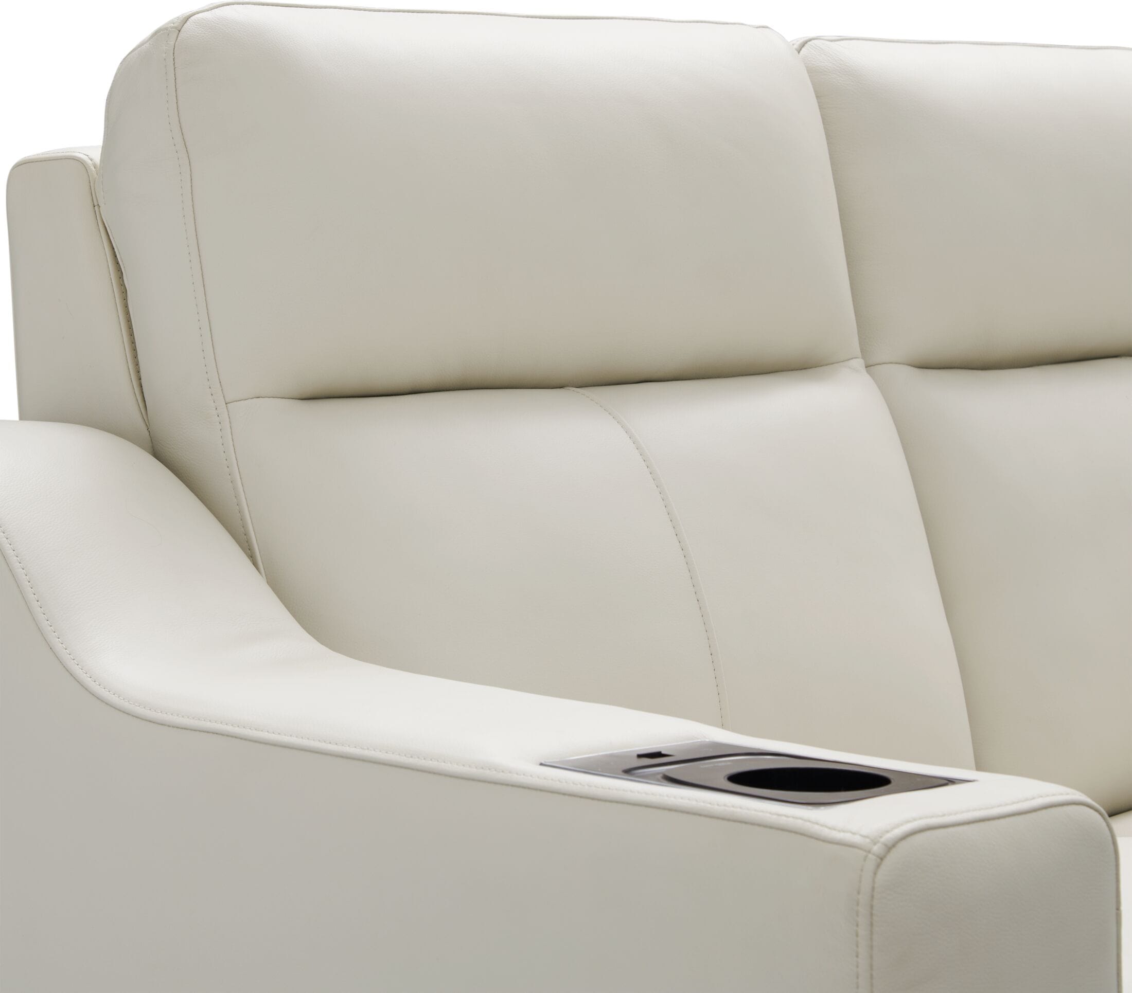 Messina leather power reclining sofa with power headrests ivory hot sale