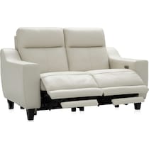 vesper white loveseat   