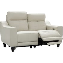 vesper white loveseat   
