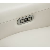 vesper white loveseat   