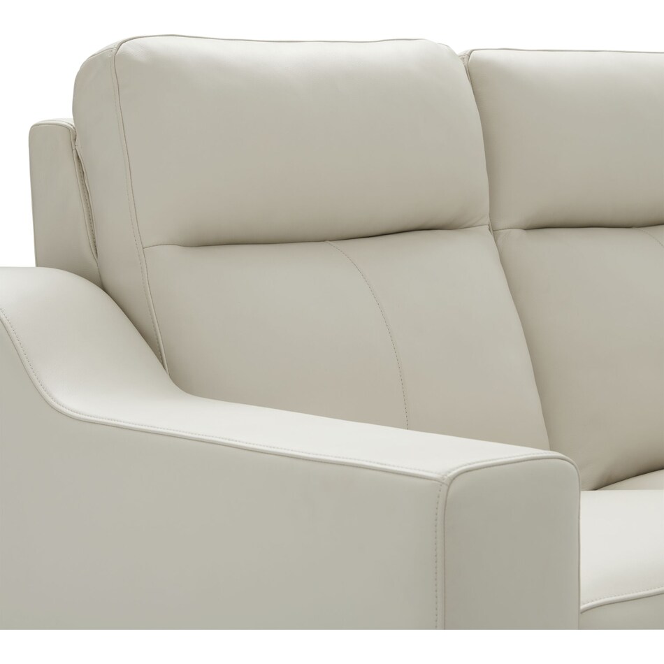 vesper white power reclining loveseat   