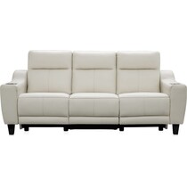 vesper white power reclining sofa   