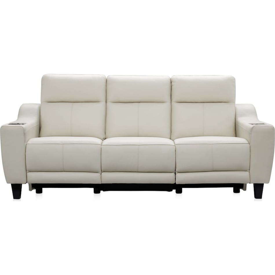 vesper white power reclining sofa   