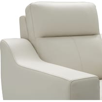 vesper white recliner   