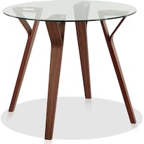 vicker dark brown dining table   