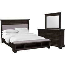 victor gray  pc queen storage bedroom   