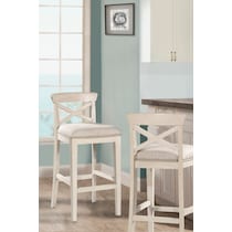 vidar white counter height stool   