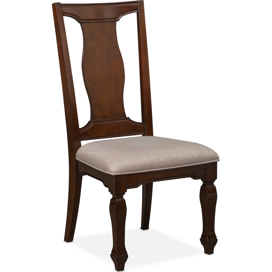 vienna merlot dark brown dining chair   