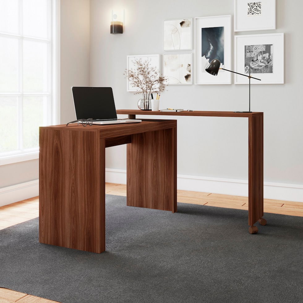 vigo dark brown desk   