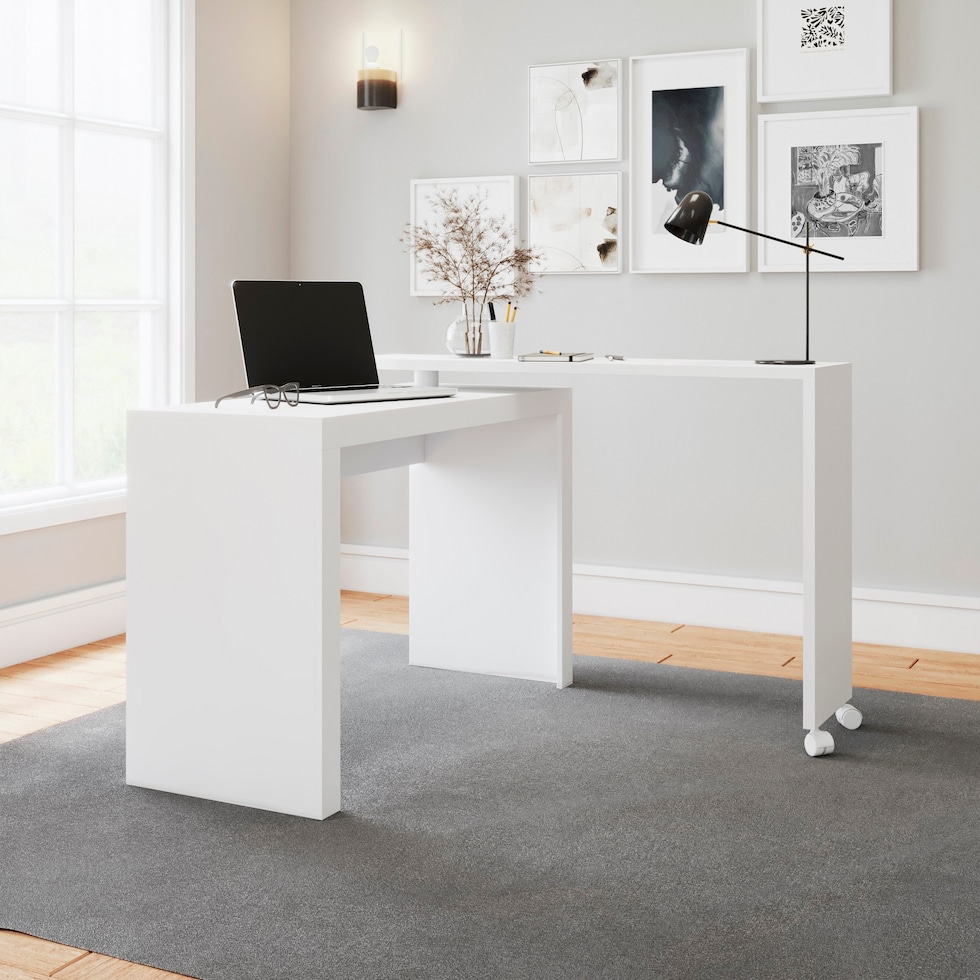 vigo white desk   