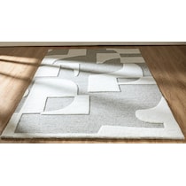 villena ivory silver area rug  x    
