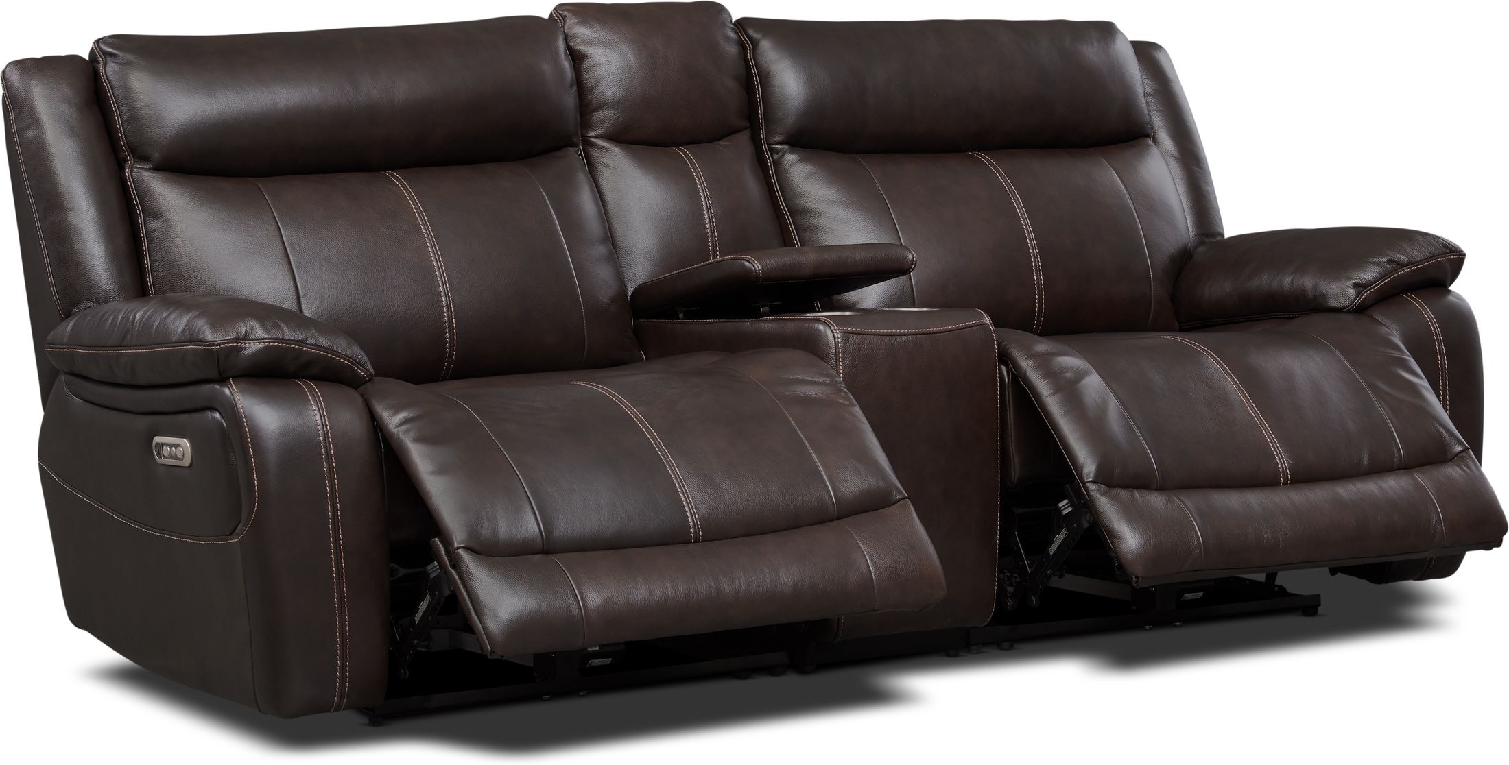 Value city deals furniture leather sofa