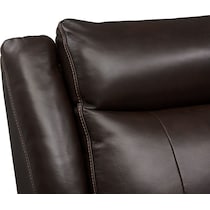 vince dark brown  pc power reclining sectional   