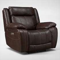 vince dark brown recliner web   