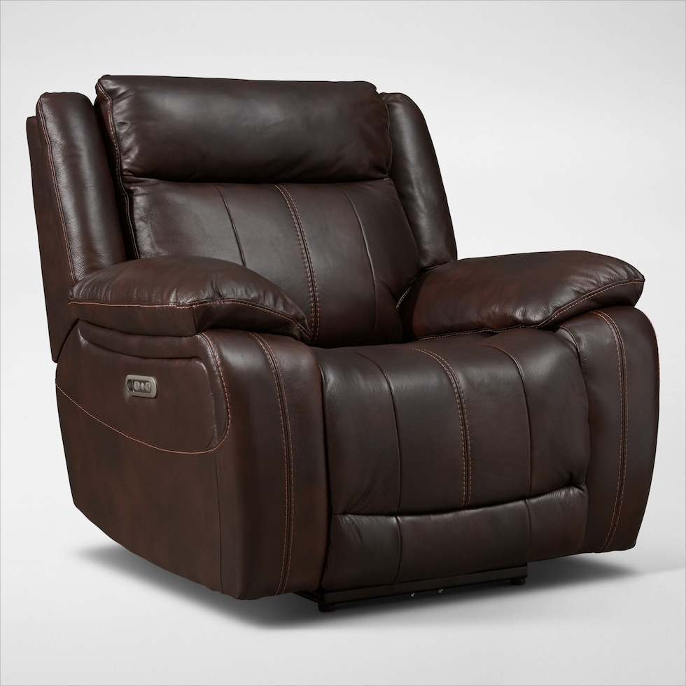 vince dark brown recliner web   