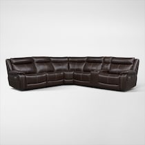 vince dark brown sectional web   