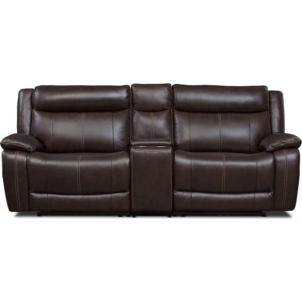 vince dark brown sofa   