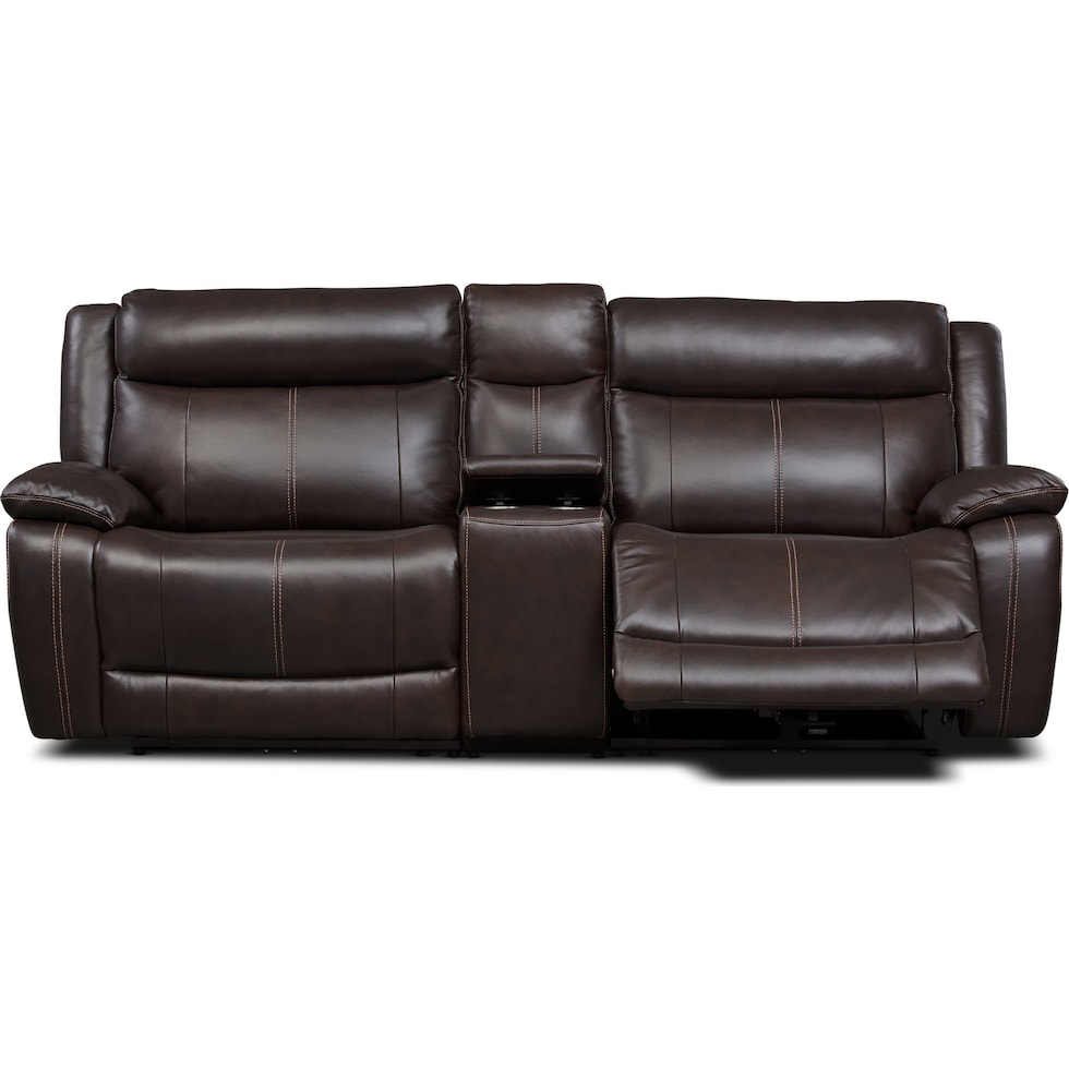 vince dark brown sofa   