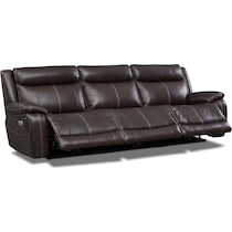 vince dark brown sofa   