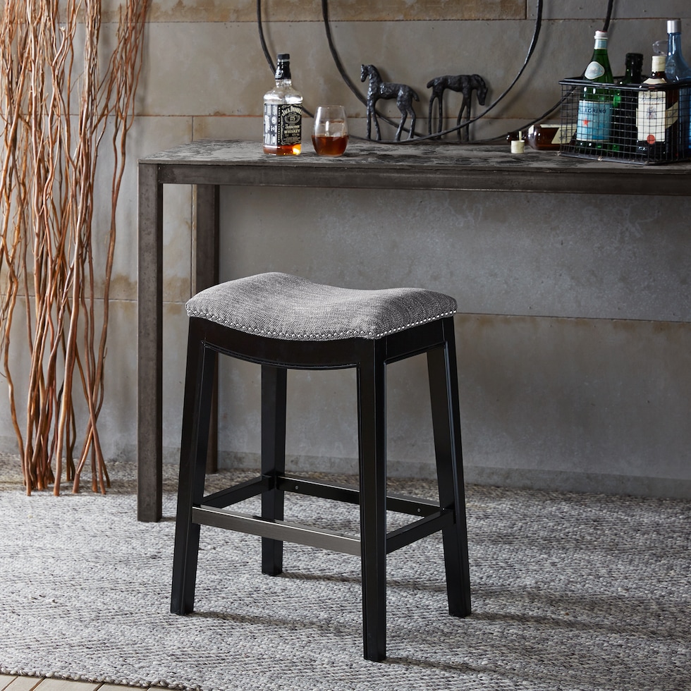 vincenzo gray counter height stool   