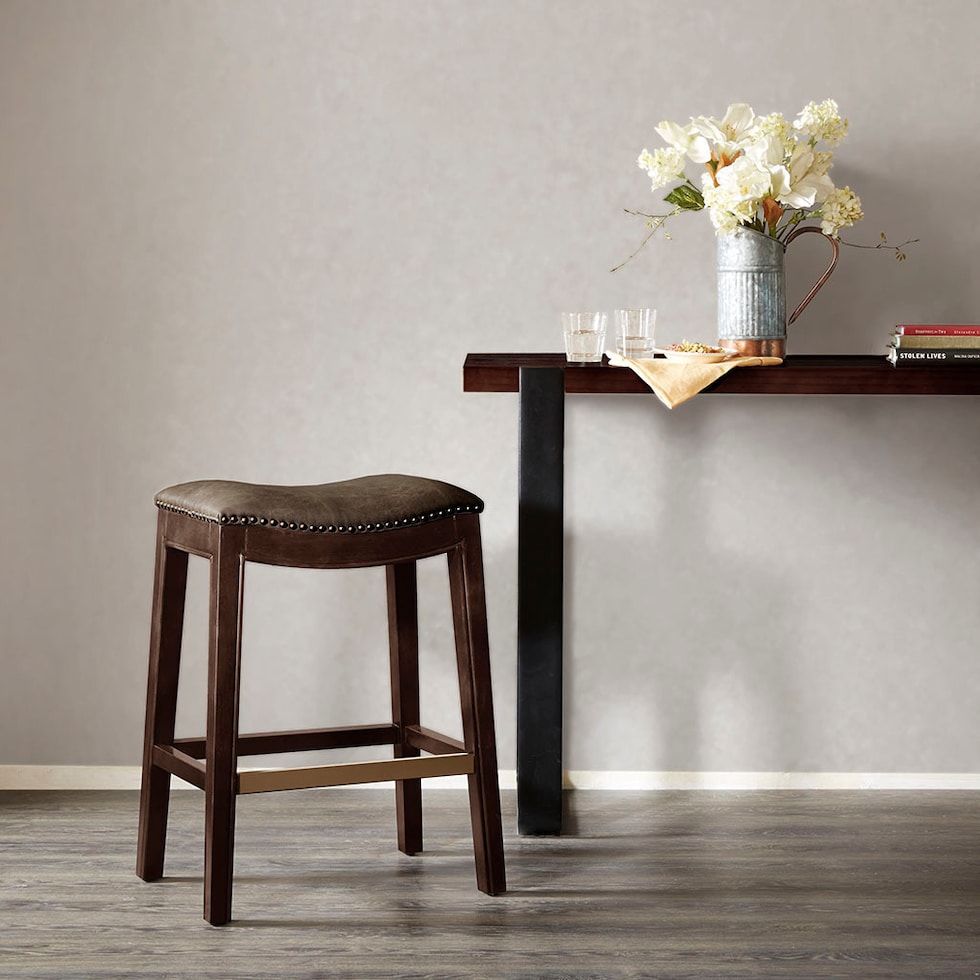 vincenzo neutral counter height stool   