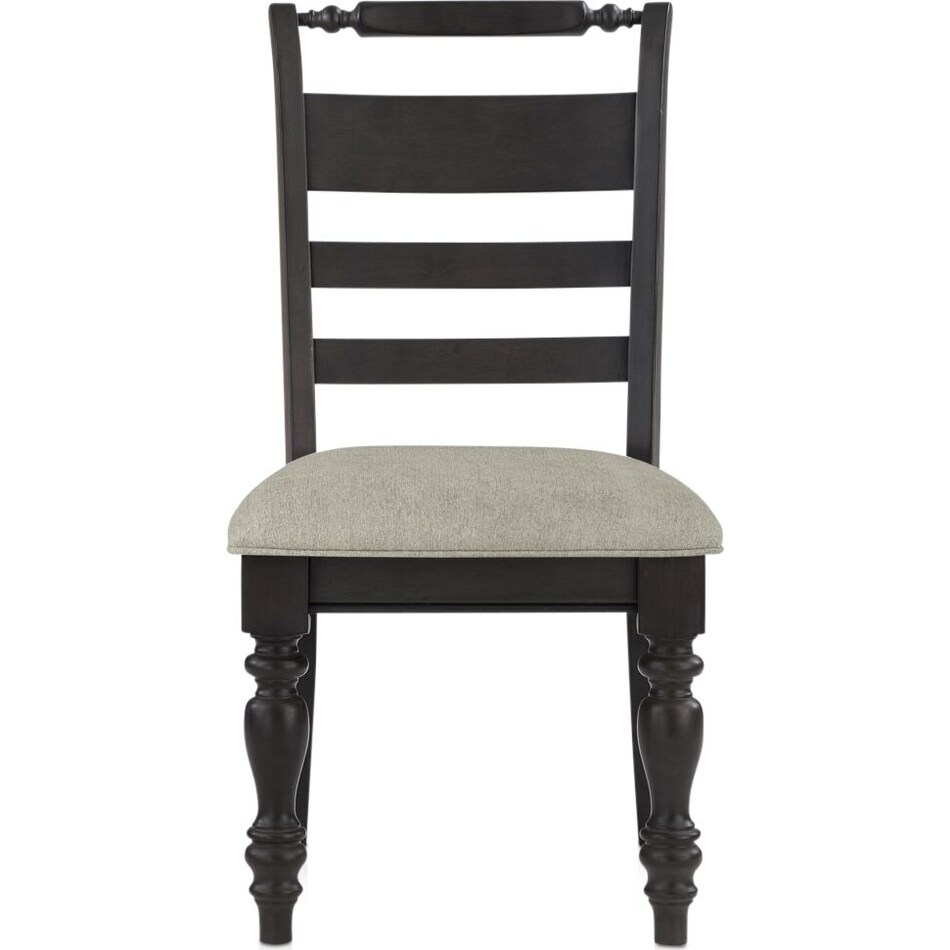 vineyard black dining chair   