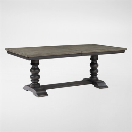 Vineyard Rectangular Extendable Dining Table - Black