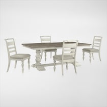 vineyard white  pc dining room web   