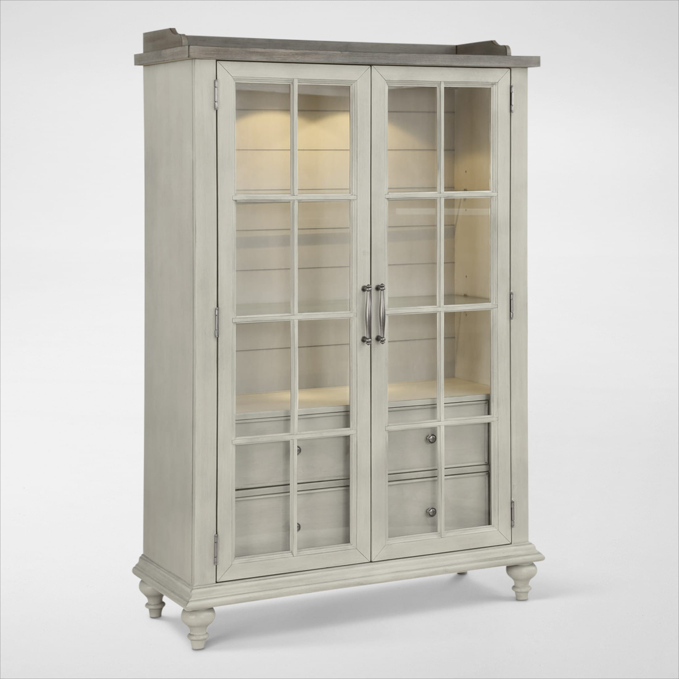 ダイニング　クリオキャビネット　アメリカ Vineyard Curio | Value City Furniture